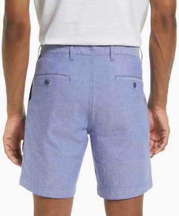 Nordstrom Cotton Stretch Chambray Shorts