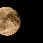 TURIN, ITALY - AUGUST 02: The Sturgeon Super Moon is seen on August 2, 2023 in Turin, Italy. This is...